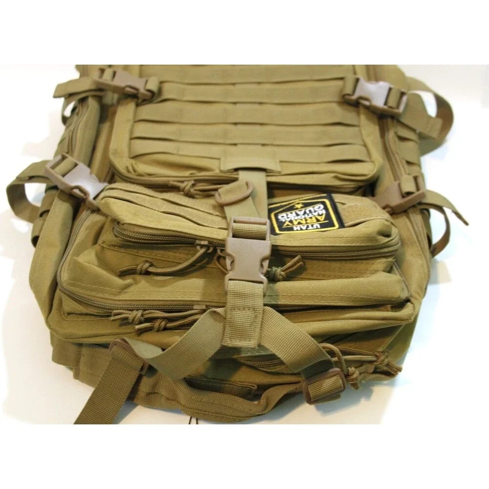 Utah Army National Guard Tactical Backpack MOLLE Coyote Military Sling Rucksack